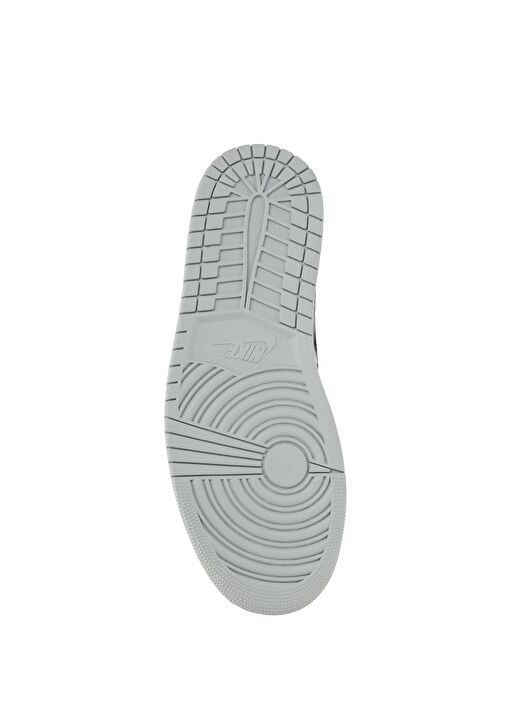 Air Jordan 1 Mid Beyaz Erkek Deri Sneaker - Görsel 6