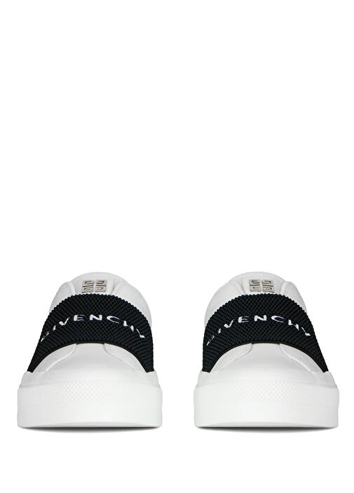 Siyah Beyaz Kadın Deri Sneaker - Görsel 3