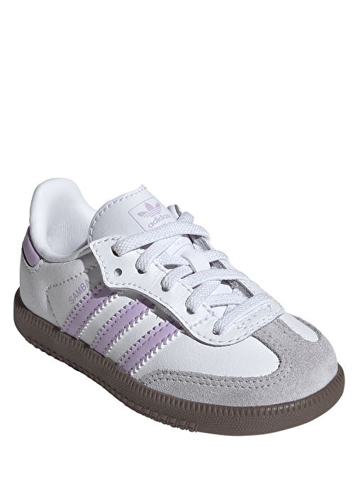Samba Beyaz Çocuk Deri Sneaker - Görsel 3