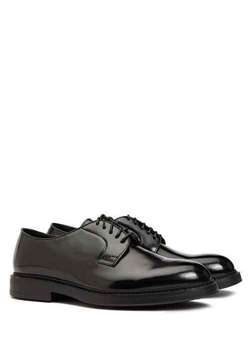 Siyah Erkek Deri Ayakkabı - Görsel 3
