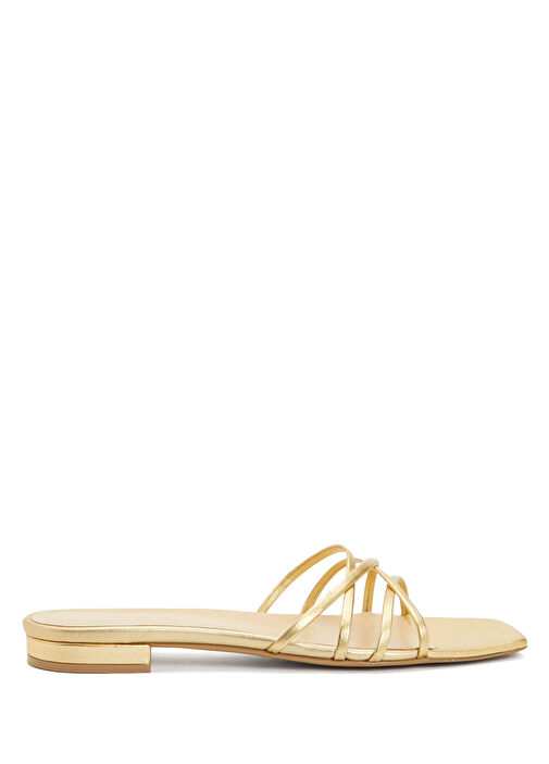 Gold Kadın Deri Terlik - Görsel 7