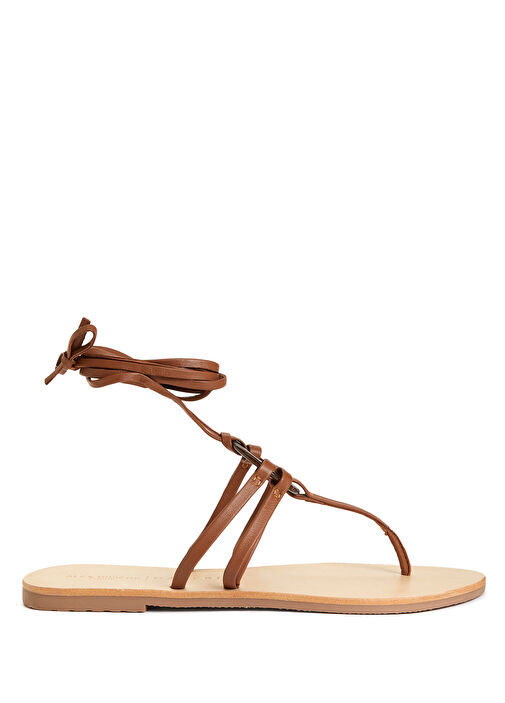 Taba Kadın Deri Sandalet - Görsel 2