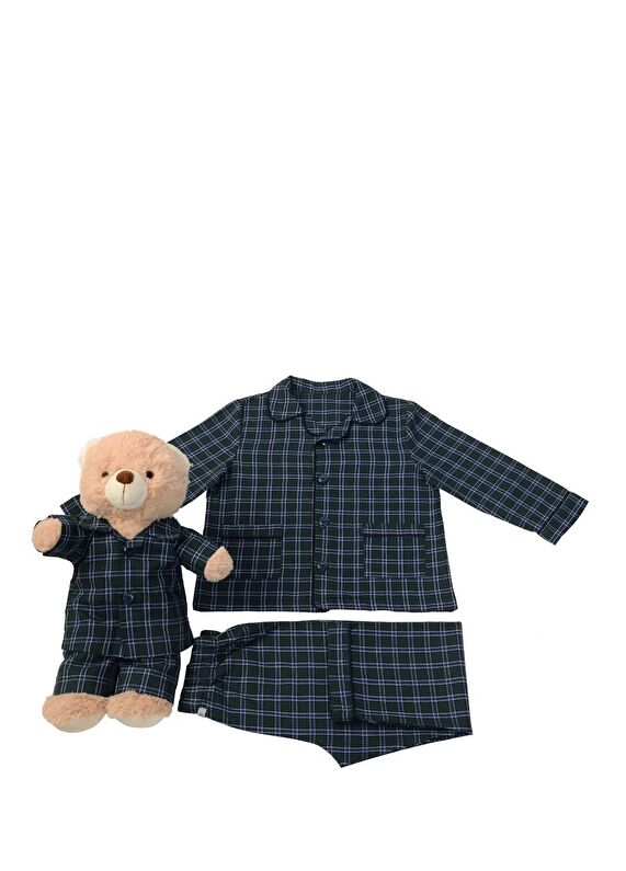 Luna Mia Koyu Yeşil KIDS Koyu Yeşil Erkek Çocuk Uyku Arkadaşlı Pijama