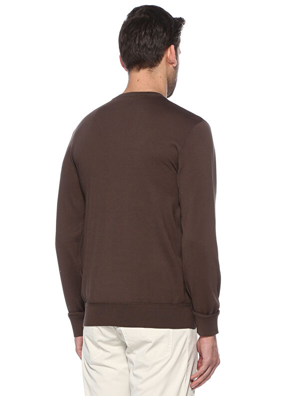 Z Zegna Koyu Bej SALE Kahverengi Basic Kazak 692948 Beymen