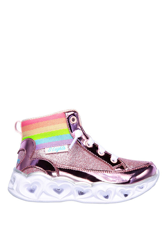 Skechers Heart Lights Pembe Kız Bebek Sneaker Pembe