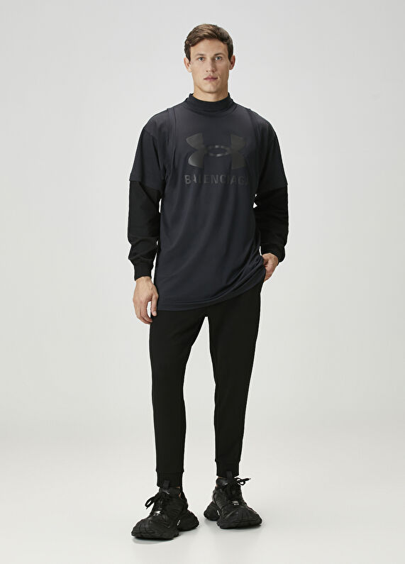 【個性的魅力♪】BALENCIAGA  メンズ シャツ パーカー ブラック Men's Sweatshirts & Hoodies | Balenciaga US