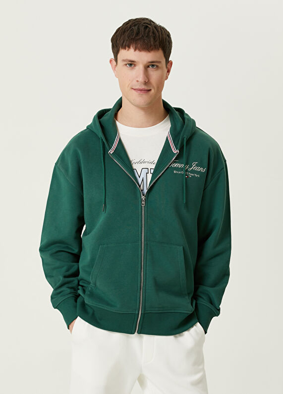 Green tommy jeans sale sweatshirt