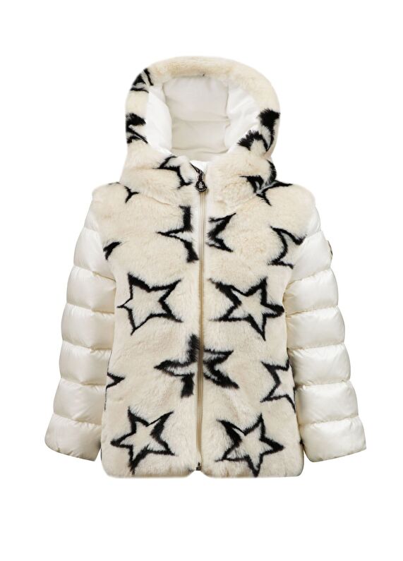 Moncler Kapüşonlu Peluş Garnili Unisex Bebek Puff Mont Gri Moncler Kapüşonlu Peluş Garnili Unisex Bebek Puff Mont Gri