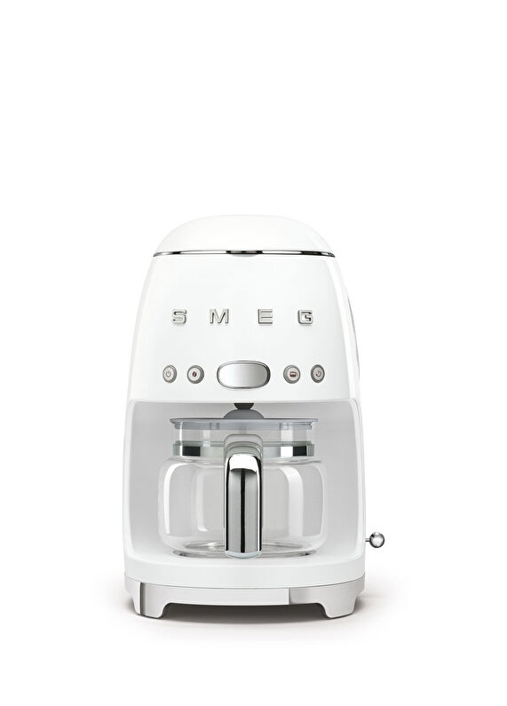 Smeg 50�s Style Retro Beyaz Kahve Makinesi Beyaz