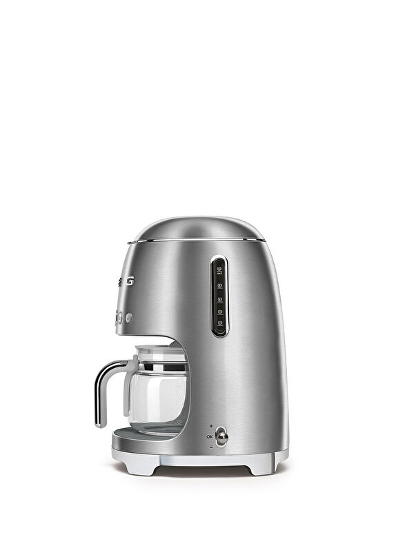Smeg 50s Retro Style Silver Filtre Kahve Makinası Gümüş