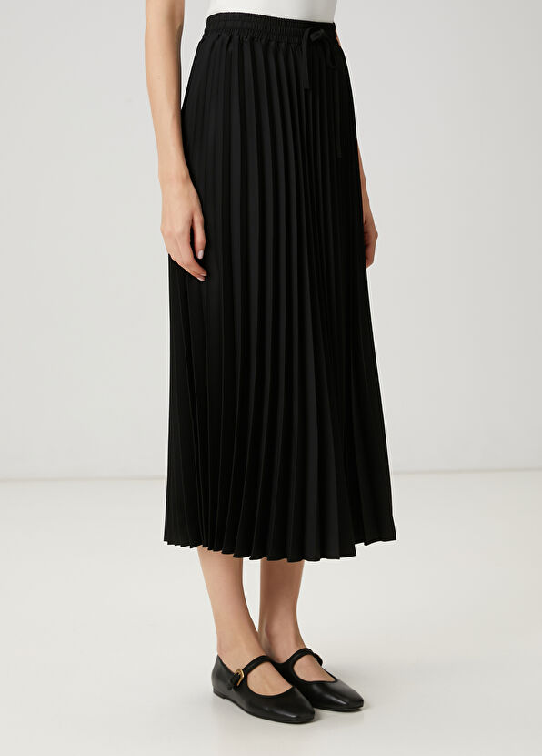 Beymen Club Siyah Pileli Midi Etek - 2