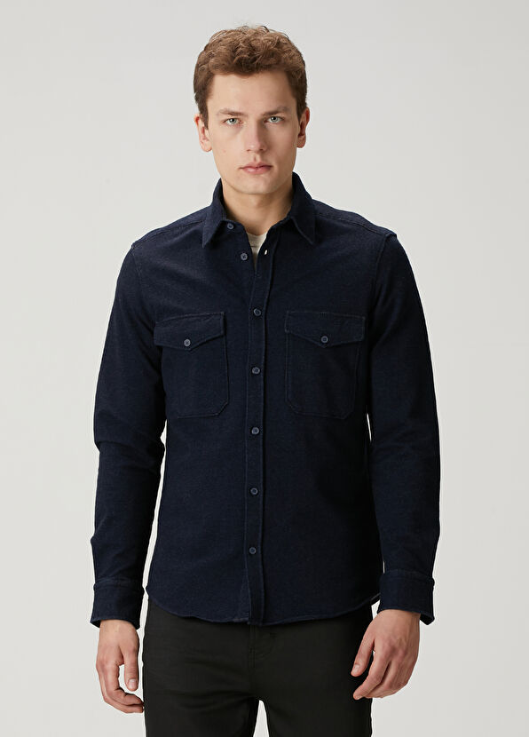 Beymen Club Comfort Fit Lacivert Gömlek - 1