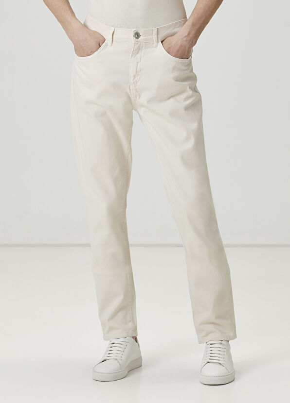 Beymen Club Slim Fit Kırık Beyaz Spor Pantolon - 2