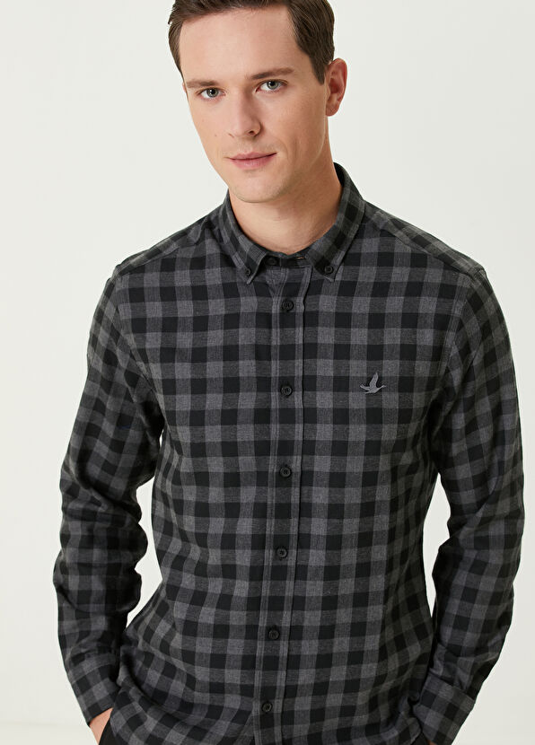 Beymen Club Comfort Fit Antrasit Gömlek - 2