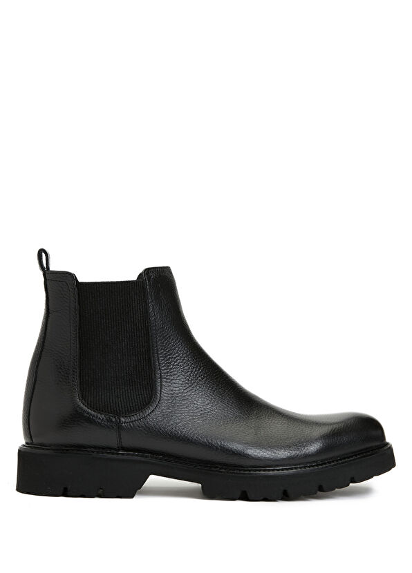 Beymen Club Black Men's Leather Chelsea Boots - 2