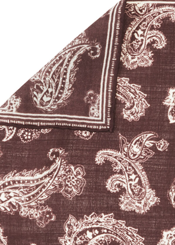 Beymen Club Burgundy Wool Bag Handkerchief - 2