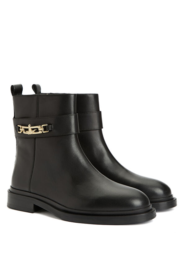 Beymen Club Black Logo Belted Women's Suede Boots - 2