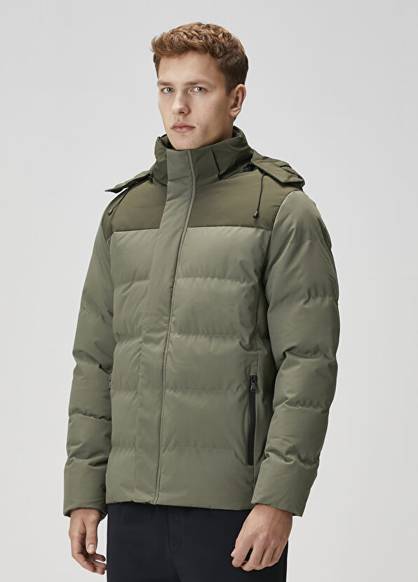 Beymen Club Yeşil Kapüşonlu Mont - 2