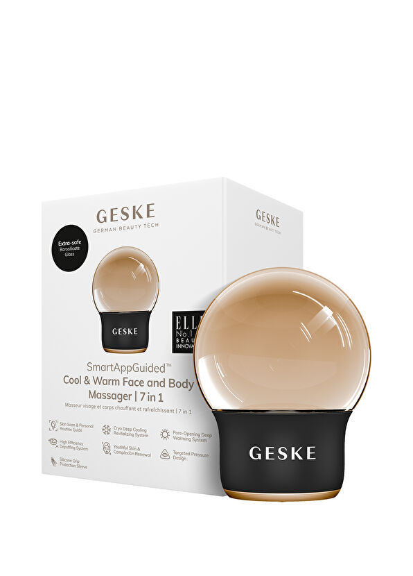 Geske Cool & Warm Eye and Face Massager Siyah Soğutma ve Isıtma Sağlayan Yüz ve Boyun Masaj Aleti - 1
