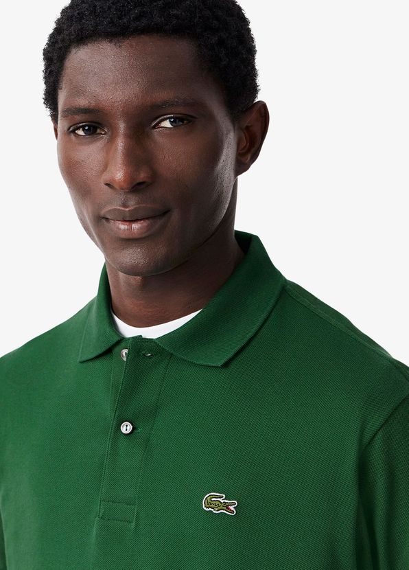 Lacoste YEŞİL-132 Erkek L.12.12 Yeşil Polo Yaka Classic Fit Kısa Kollu ...