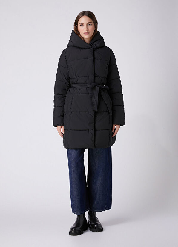 Beymen Club Black Hooded Puffer Coat - 4