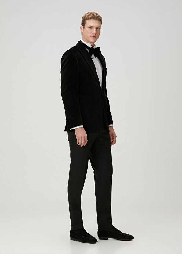 Beymen Collection Black Wool Tuxedo Pants - 1