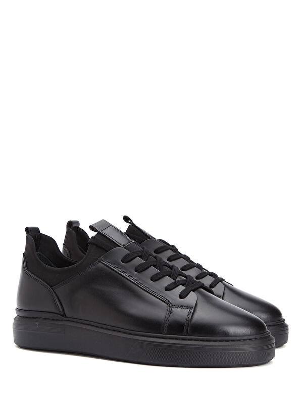 Beymen Club Siyah Scuba Detaylı Erkek Deri Sneaker - 2