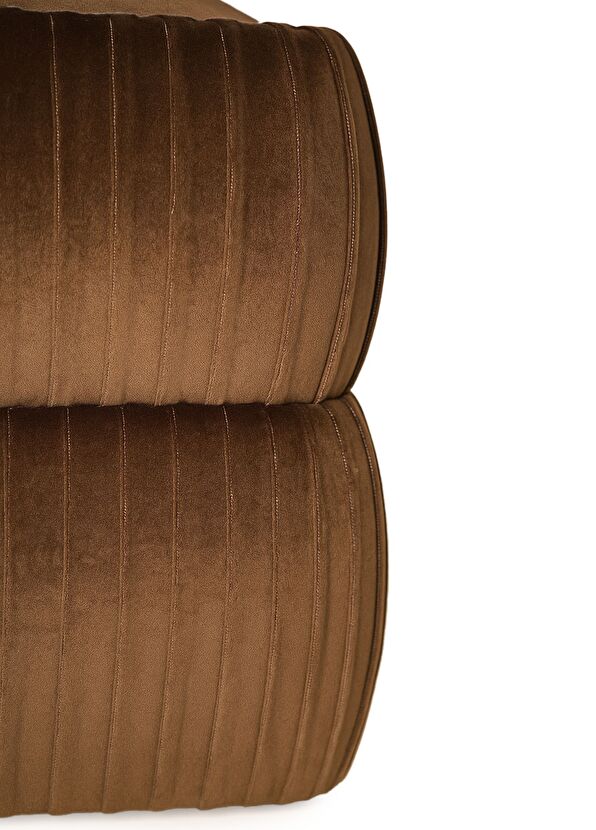 Pinarch Design Drape Kahverengi Puf - 4