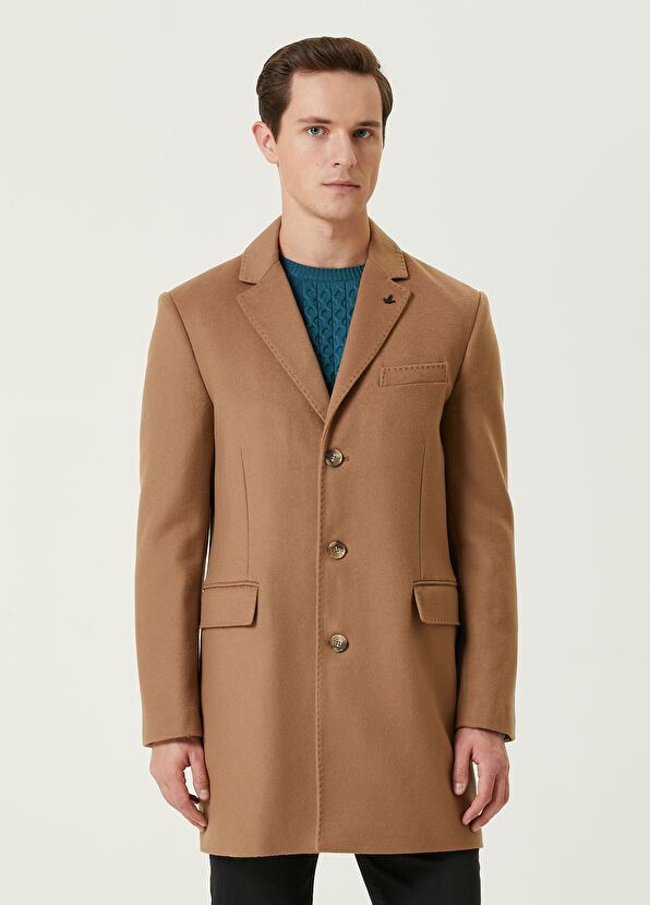 Beymen Club Kamel Yün Kaşe Palto - 1