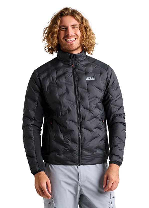 Slam Hybrid Softshell Black Men's Sports Jacket - 1
