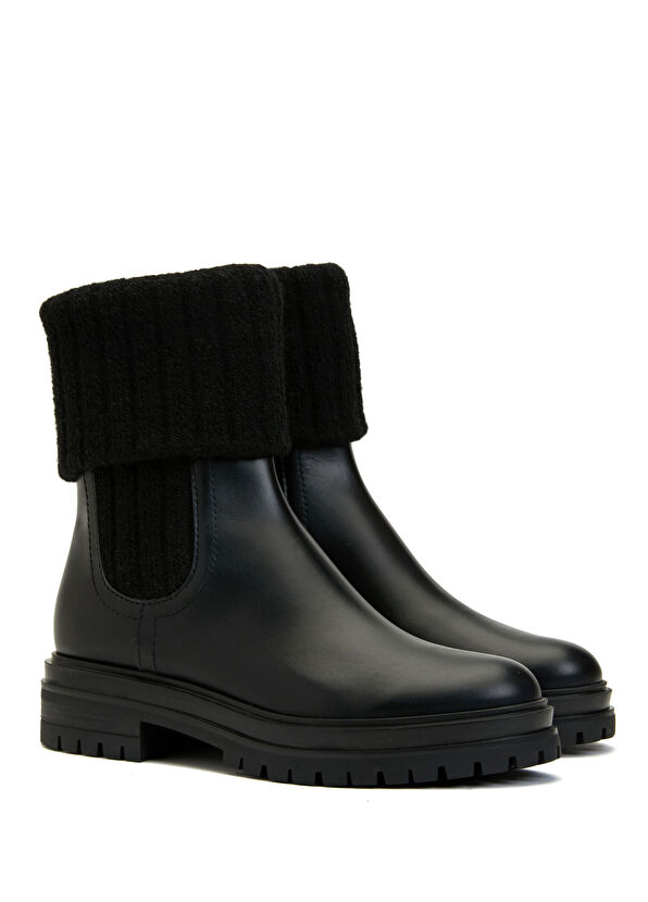 Gianvito Rossi Chalet Siyah Kadın Deri Bot - 2