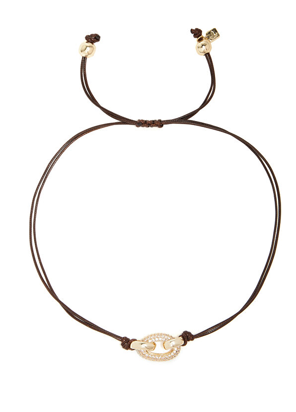 Beymen Club Dark Brown Stones Women's Necklace - 1