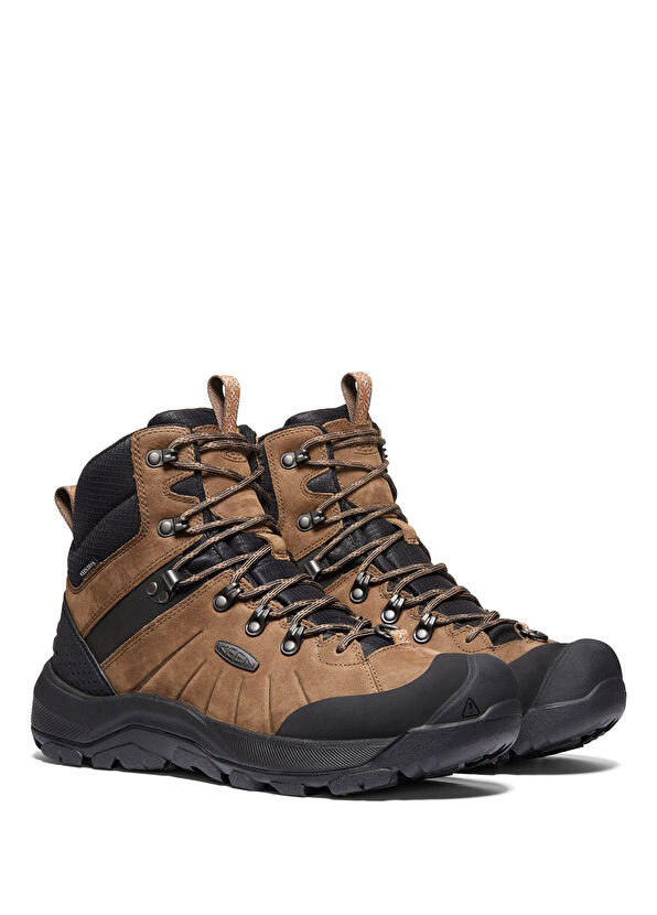 Keen Revel IV Dak Earth Caramel Cafe Fleece Waterproof Men's Boots - 2