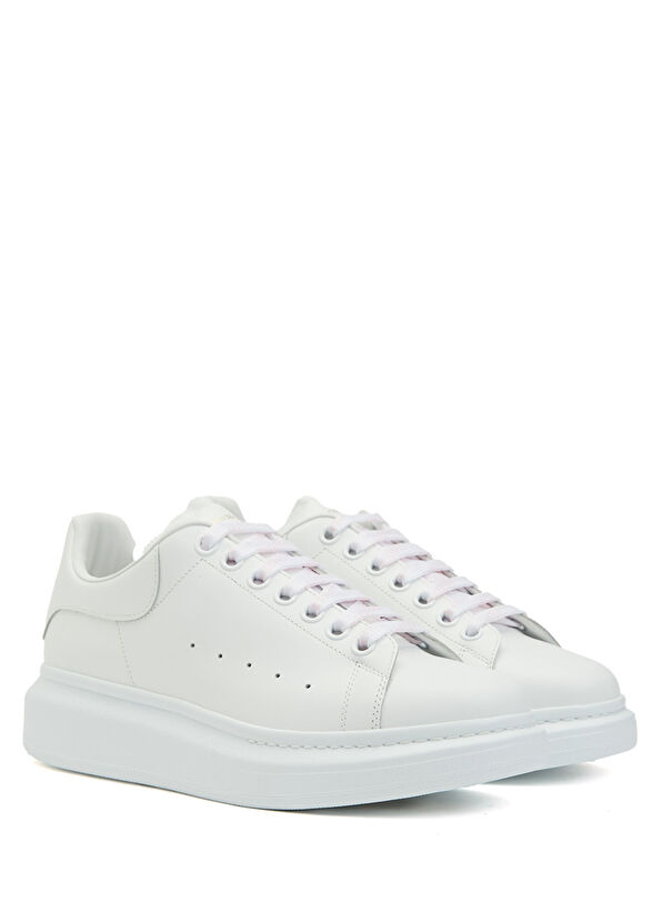 McQueen Oversized Beyaz Kadın Deri Sneaker - 2