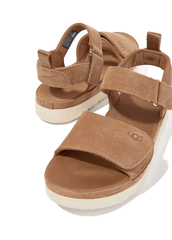 GoldenStar Taba Çocuk Süet Sandalet - Görsel 4