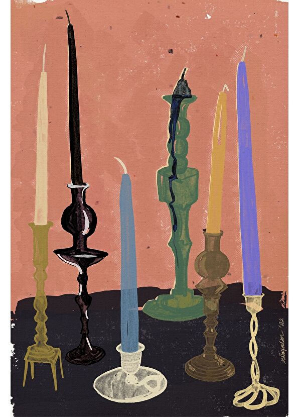 Nilol Print Candles of the Day Edisyonlu Fine Art Baskı - 2