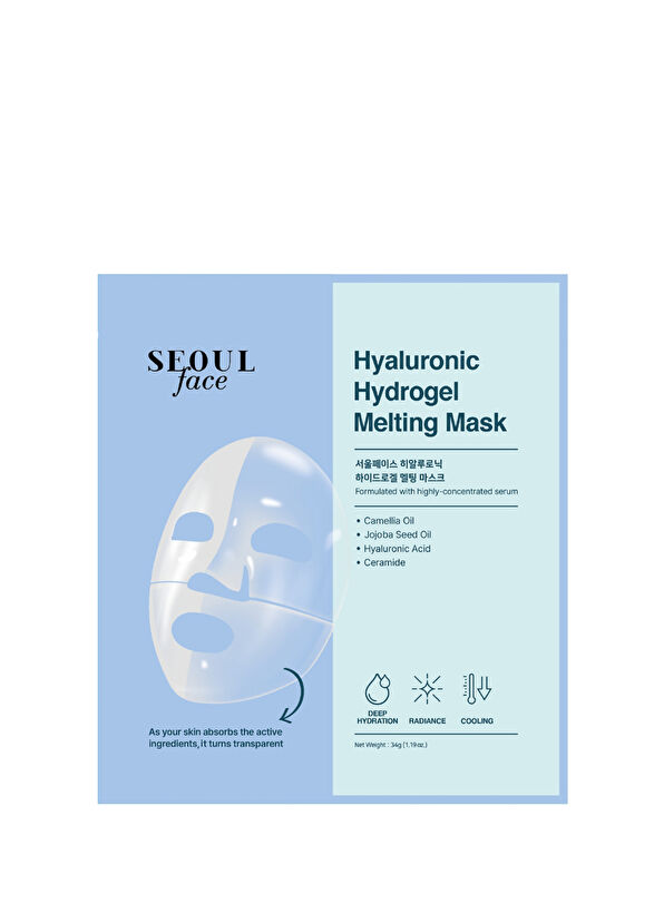 Dermal Seoulface Hyalüronik Asit Hydrojel Şeffaflaşan Eriyen Yüz Maskesi 34 gr - 1