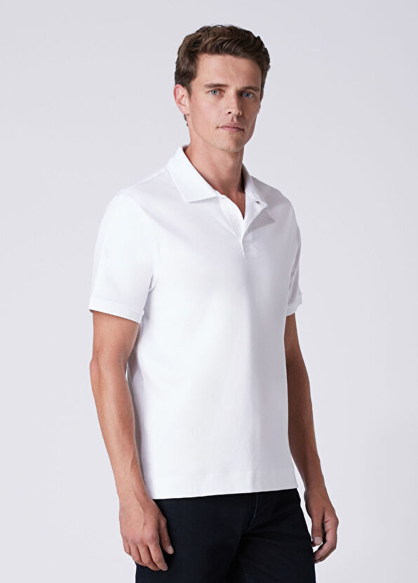 Beymen Club Comfort Fit Beyaz Polo Yaka T-shirt - 1