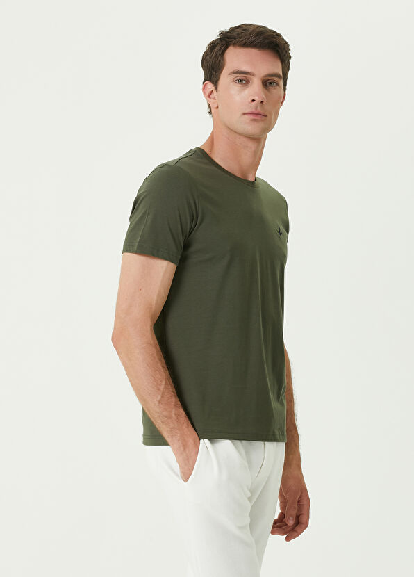 Beymen Club Khaki Basic T-Shirt - 2