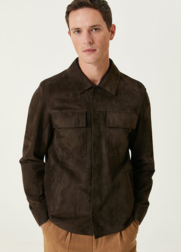 Beymen Club Kahverengi Süet Gömlek - 2