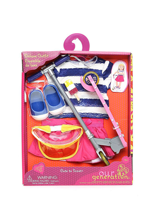 Scooter Our Generation Pour Poupée - Avec Casque - Jouet Fille 3 Ans Et Plus - BD37131Z