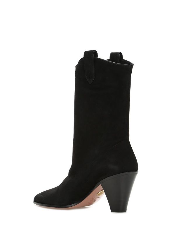 Aquazzura Boogie Siyah Kadın Süet Bot - 2