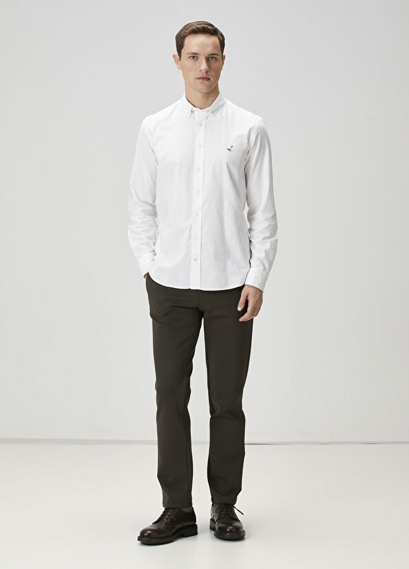 Beymen Club Khaki Waist Corded Chino Pants - 1