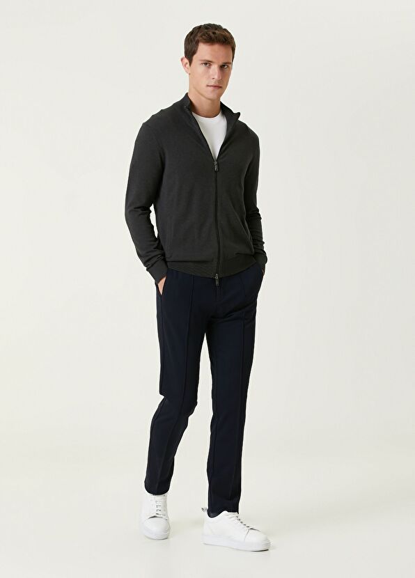 Beymen Club Antrasit Basic Triko Hırka - 3