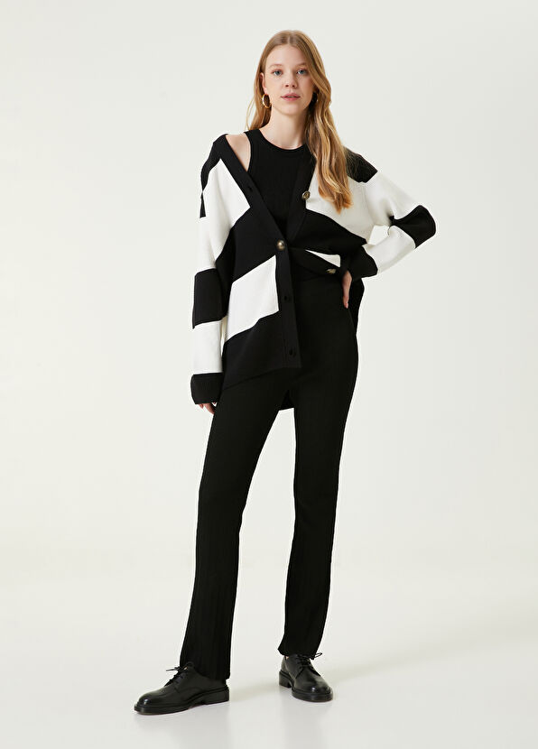 Beymen Club Black Wide-Leg Knit Pants - 1