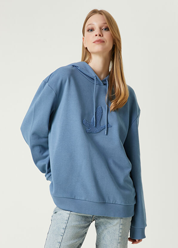 Beymen Club Blue Logo Hoodie - 1