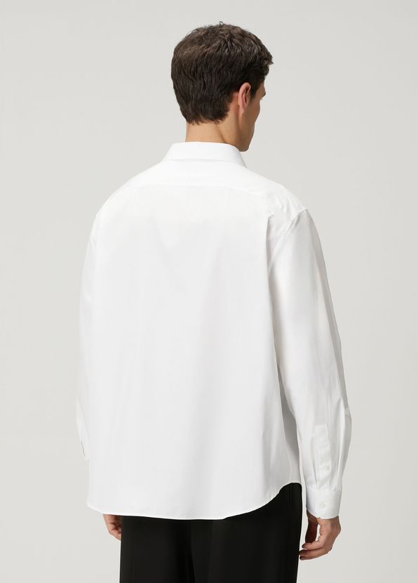 Loewe White Logo Embroidered Shirt - 4