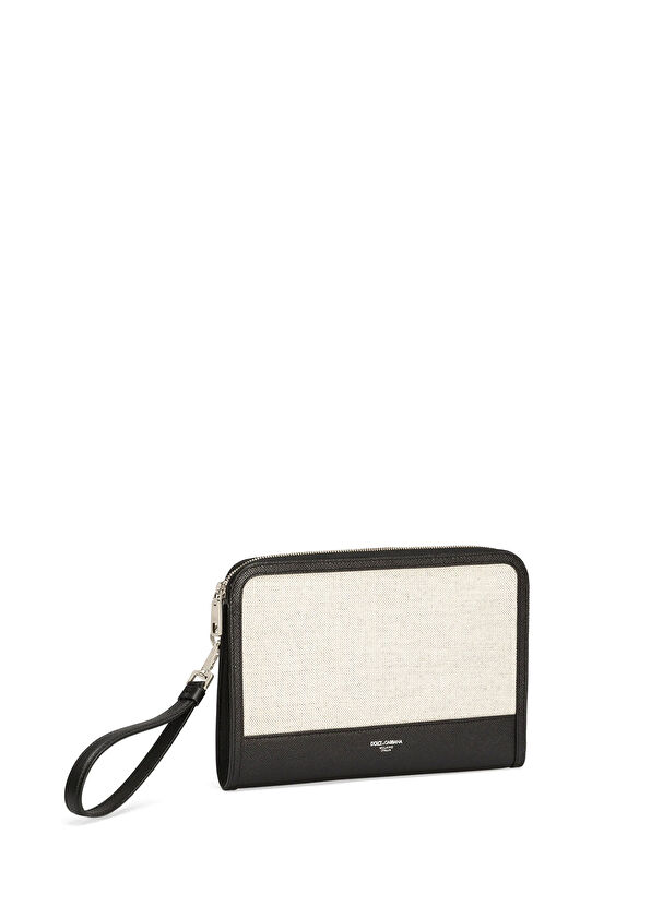 Dolce&Gabbana Atene Siyah Krem Erkek El Portföyü - 2