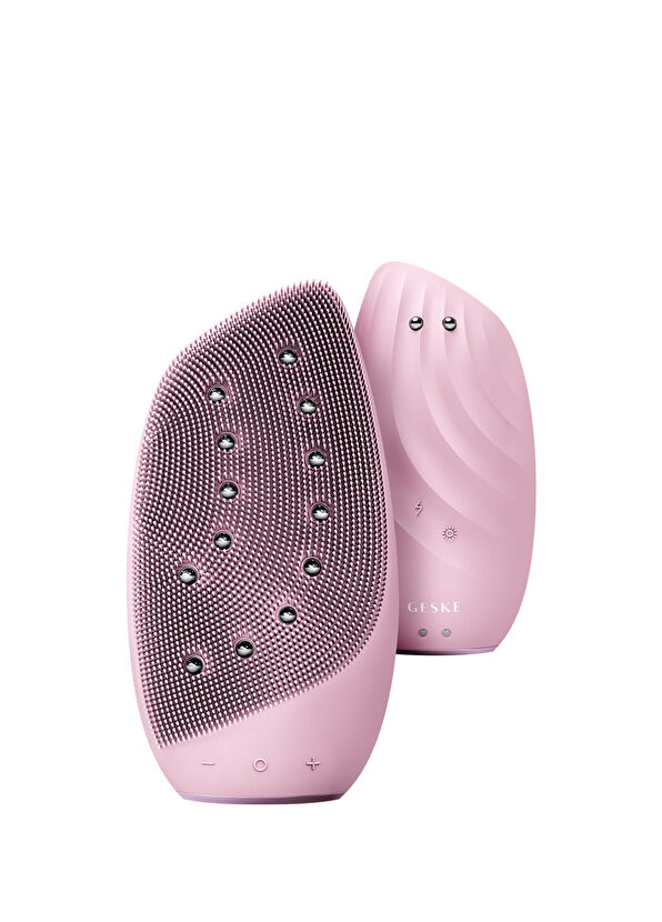 Geske Sonic Thermo Pembe  8'i 1 Arada Yüz Temizleme Fırçası ve Yüz Gerdirici Cilt Temizleme Cihazı   - 2