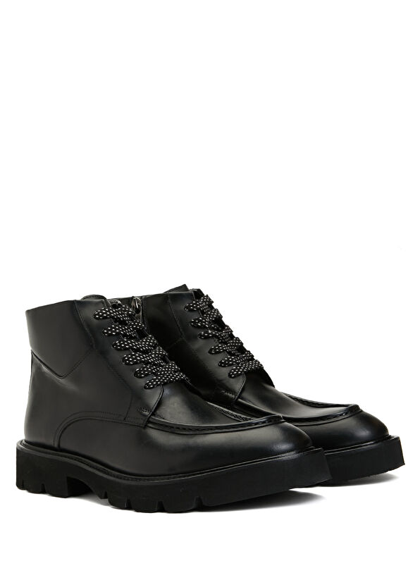 Beymen Club Black Men's Leather Boots - 2